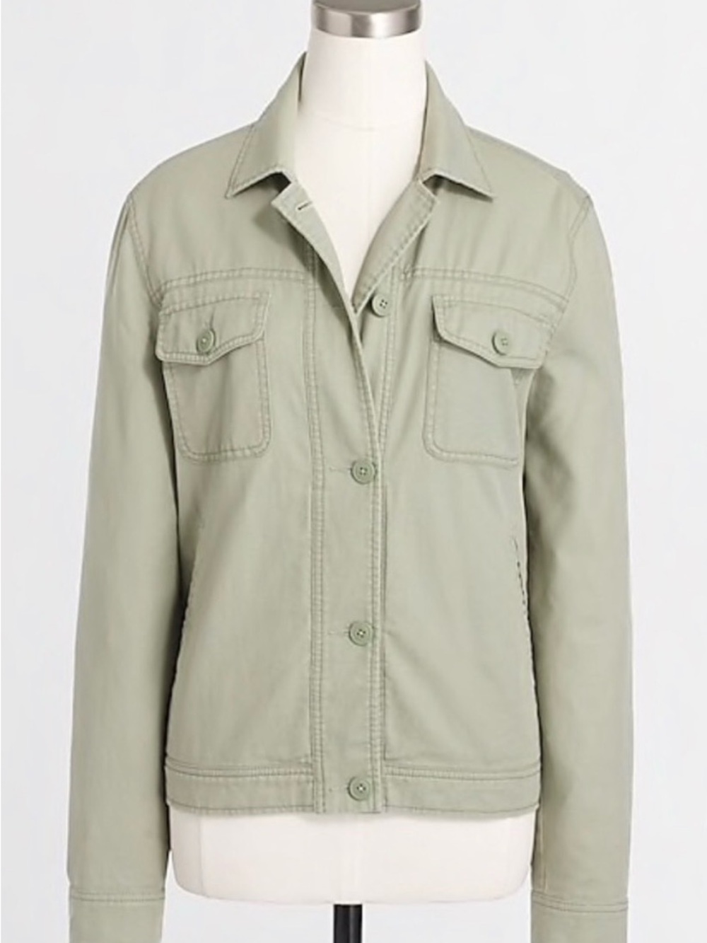 J. Crew Light Sage Utility Jacket